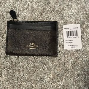 New Coachmini brown mini wallet